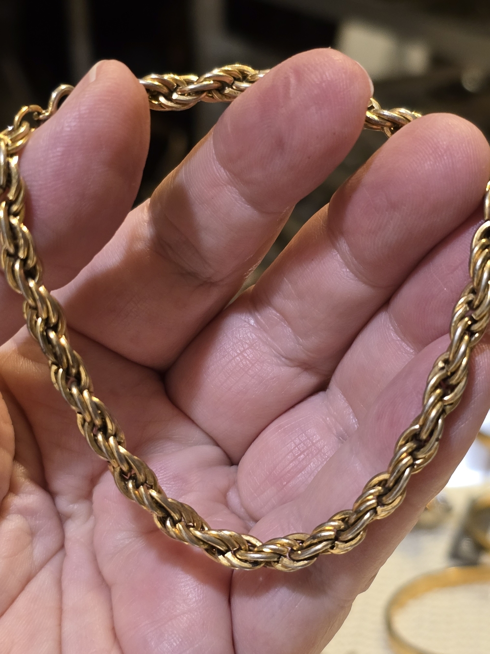 Classic Gold Rope Chain Bracelet - Women